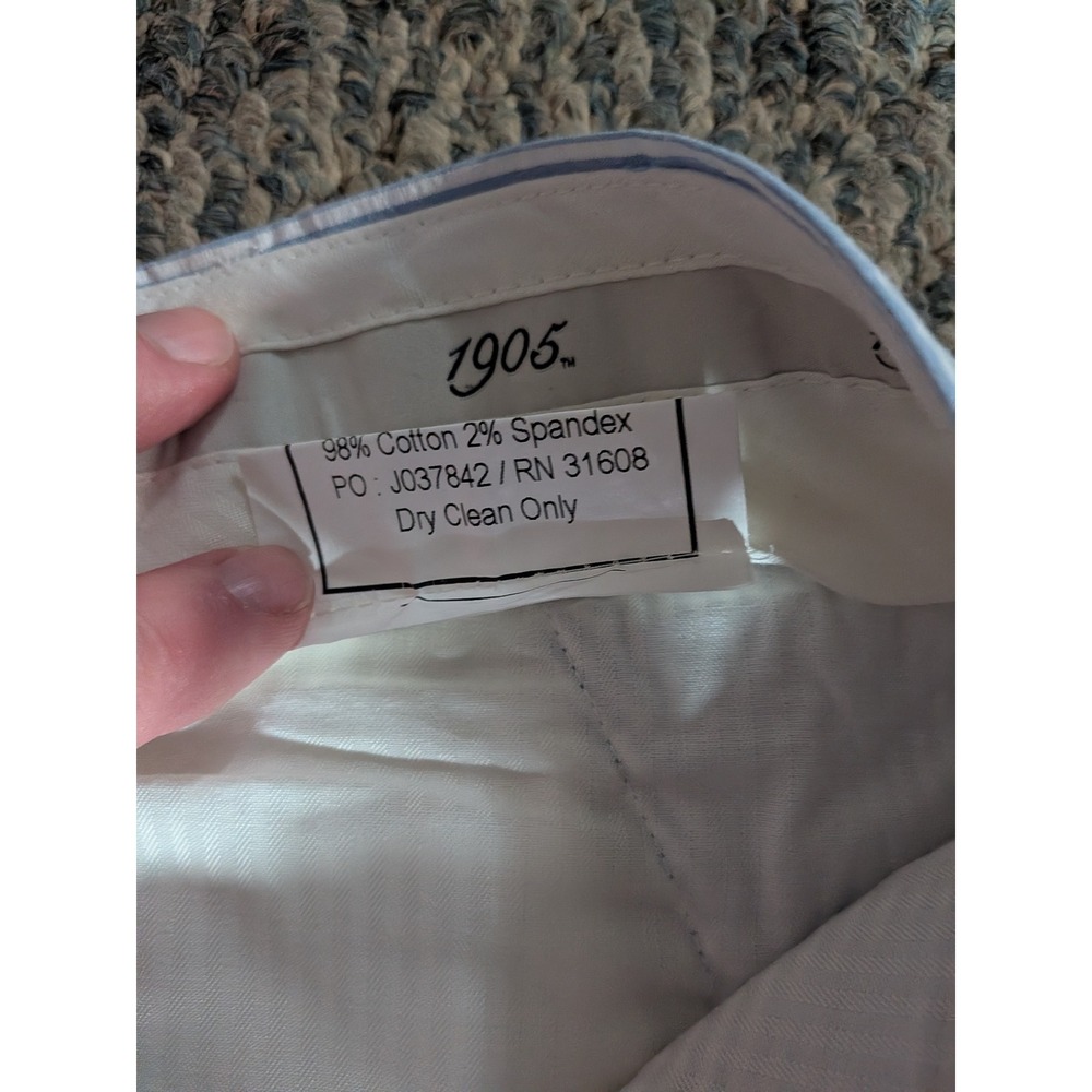 Jos. A. Bank 1905 Mens Seersucker Striped Dress Pants Blue White 32W 36L RN31608 - Picture 4 of 6